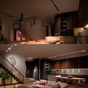 Lampa suspendata Philips Hue Perifo - Lumina alba si colorata, Dimbara, Bluetooth - Img 4