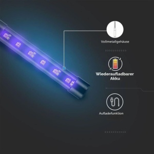 Lampa UV Germicida V-TAC, 14 W, portabila, neagra - Img 9