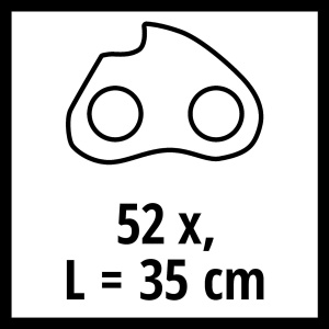 Lant de rezerva Einhell 35 cm 52 elemente 11 mm pentru fierastraie electrice si cu acumulator - Img 7
