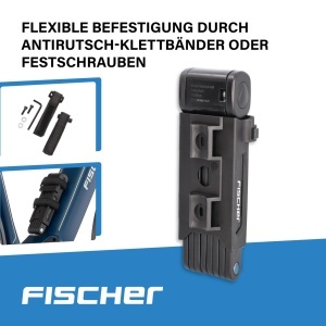 Lant de siguranta Fischer Faltschloss 110 cm, 2 chei, greutate 1.2 kg - Img 4