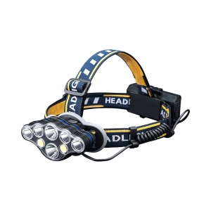Lanterna frontala GRIFEMA cu 8 LED-uri, reincarcabila, 5 moduri de iluminare