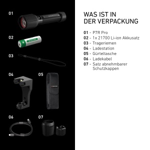 Lanterna LED Ledlenser P7R Pro, 2000 Lumen, 60h autonomie, IP68 - Img 6