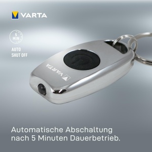Lanterna LED VARTA cu 2 baterii CR2016, metal, 2 moduri de iluminare - Img 8