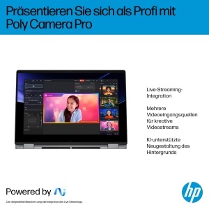 Laptop 2-in-1 HP OmniBook X Flip, 14 2K Touchscreen, AMD Ryzen 7, 16GB RAM, 512GB SSD, Argintiu - Img 7