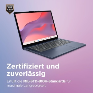 Laptop Chromebook Lenovo 14 WUXGA, MediaTek Kompanio 540, 4GB RAM, 128GB SSD, Cosmic Albastru - Img 4