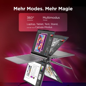 Laptop Convertible Lenovo Yoga 7i Aura Edition 14 OLED Intel Core Ultra 7 16GB RAM 1TB SSD Grau - Img 2
