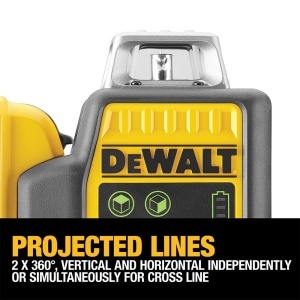 Laser cu linii verzi Dewalt DCE0811D1G 108V auto-nivelare IP65 cu accesorii - Img 4