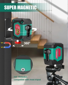 Laser multifunctional HYCHIKA Kreuzlinienlaser 15M cu auto-nivelare si suport magnetic - Img 6