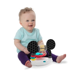Lauflernhilfe Micky Maus Disney cu Statia de Joaca Detasabila, Lichte si Muzica, Albastra - Img 3