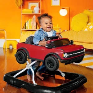 Lauflernwagen Bright Starts Ford Bronco 4-in-1, Culoare Rosie, Unisex, 6-24 Luni - Img 4