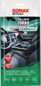 Laveta de curatare SONAX CleanDrive Turbo, 40x50 cm, microfibra