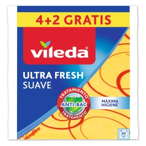 Laveta multifunctionala Vileda cu microfibra si tehnologie Odor Stop