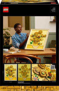 LEGO Art Vincent Van Gogh - Floarea-soarelui - Pictura 3D cu flori in miscare - Decoratiuni pentru sufragerie sau birou - Kit pentru adulti - Idee de  - Img 9