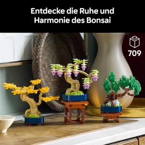 LEGO Botanicals Mini-Bonsais 10373 Ginkgo Schwarzkiefer si Blauregen Decoratiuni DIY - Img 2