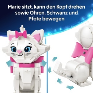 LEGO Disney Aristocats Marie 43286 Figurina Pisica Alba cu Accesorii 369 Piese - Img 5