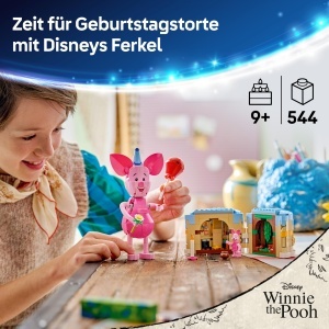 LEGO Disney Ferkels Geburtstagsspass 43305 Figur Winnie Puuh Torta Aniversare - Img 2