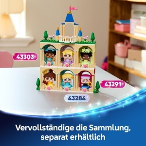 LEGO Disney Princess 43291 Castelul Mini-Printeselor Belle si Tiana 3 Etaje 358 Piese - Img 8