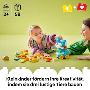 LEGO DUPLO 10448 Set 3-in-1 Animale pe roti pentru copii de la 2 ani - Img 2