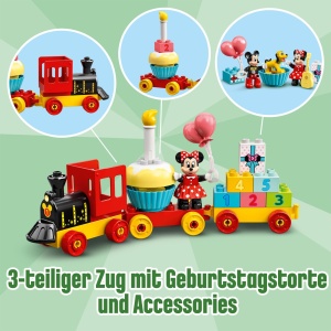LEGO DUPLO 10941 Disney Mickey si Minnie Tren aniversar cu figurine si accesorii - Img 3