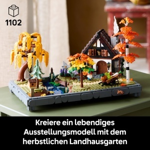 LEGO Icons 11372 Set Constructie Landhausgarten Elemente Toamna 1102 Piese - Img 2