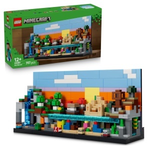 LEGO Minecraft Mini-Biome 21589 Set Creativ cu 5 Biome si 5 Microfiguri