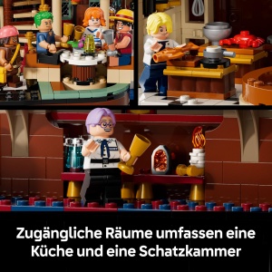 LEGO ONE PIECE Baratie Restaurant Plutitor 3402 Piese 10 Minifigurine - Img 4