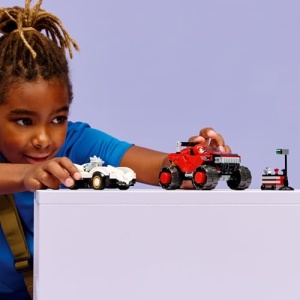 LEGO Sonic The Hedgehog Silvers Auto vs Knuckles Monstertruck 77118 Set Constructie 378 Piese - Img 8