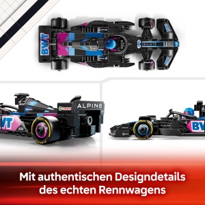 LEGO Speed Champions BWT Alpine F1 Team A524 Masina Formula 1 cu Minifigura Pilot 258 Piese - Img 5