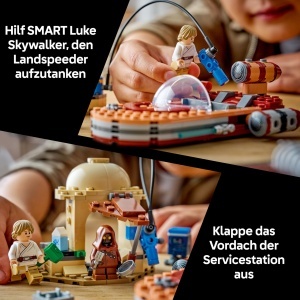 LEGO Star Wars 75420 Lukes Landspeeder Set Interactiv cu Minifigurine si SMART Tag - Img 3