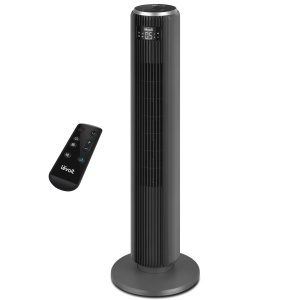 LEVOIT Ventilator turn cu telecomanda 92 cm ventilator puternic silentios 23 dB 3 moduri 5 viteze oscilatie 90 deg cronometru 12 ore afisaj LED clasic - Img 1