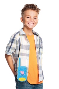 Lexibook, Peppa Pig, Talkies-Walkies 200m, Joc de comunicare pentru copii, 2 canale de comunicare, Clema de curea, Alimentat cu baterie, Albastru, TW12PP - Img 5