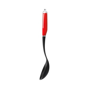 Lingura de lemn KitchenAid, rezistenta la caldura, inox, rosu - Img 4