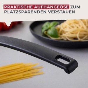 Lingura pentru spaghete Fackelmann 23745, 30cm, plastic, negru - Img 4