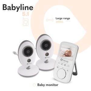 Lionelo Babyline 51 Babyphone cu Camera Comunicare Bidirectionala Mod Noapte - Img 2
