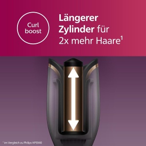 Lockenstab Automat Philips 8000 Series BHB87600, 27 Optiuni Styling, Negru - Img 4