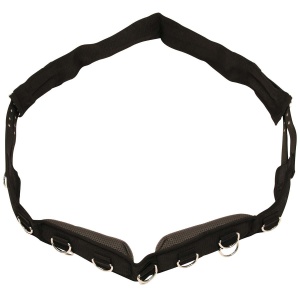 Longiergurt Nylon Kerbl 32354, 9 Ringe, Verstellbar, Negru - Img 1