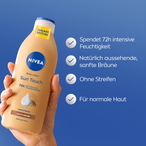 Lotiune de corp NIVEA Sun Touch, 400 ml, cu efect de bronzare, hidratanta - Img 2