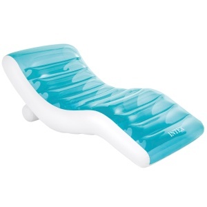 Lounge pentru piscina Intex Splash Lounge 191 cm x 99 cm, albastru, 220 lb