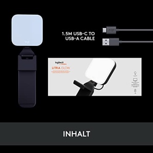 Lumina de streaming LED Logitech for Creators Litra Glow Premium cu TrueSoft - Pentru conferinte video, intalniri Zoom, suport reglabil si control al aplicatiilor desktop pentru PC/Mac - Graphite - Img 10