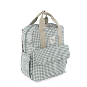 Mama care merge. Geanta scutece I Love Vichy pentru carucior, versatila, cu manere scurte si bretele de umar, verde, 37 x 28 x 12 cm - Img 2