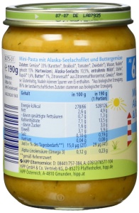 Mancare pentru bebelusi HiPP cu Alaska Seelachs si legume, 6 x 190 g - Img 2