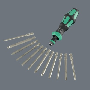 Maner pentru Biti Wera 05051494001, cu functionare cu ratchet, 14, 130 mm - Img 6