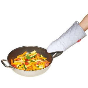 Manusa pentru Gratar Metaltex, 30 cm, din Bumbac, Hipoalergenica, Gri - Img 2