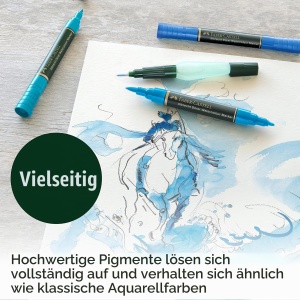 Marker Aquarel Faber-Castell Albrecht Durer, 5 Culori, Pigmentat - Img 5