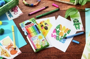 Marker mini STABILO Pen 68 Animal Vibes, 8 culori, varf 1 mm - Img 5