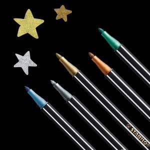 Marker STABILO Pen 68 metallic, culori metalice, pentru creatie si desen - Img 8