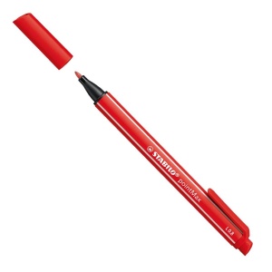 Marker STABILO pointMax cu varf de nylon 0,8 mm, culoare carmin