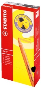 Marker text STABILO flash cu clip, tehnologie anti-uscare, 6 culori - Img 7