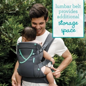 Marsupiu Infantino Carry On Active Gri Ergonomic Cu Buzunare Multiple - Img 9