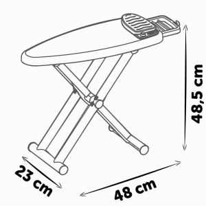 Masa de calcat pentru copii Smoby cu statie de abur, pliabila, cu accesorii - Img 6